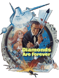 Multi Média Cinéma International James Bond 007 Les Diamants sont éternels Logo Anglais 