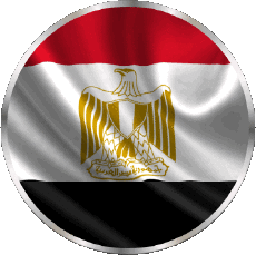 Flags Africa Egypt Round 
