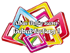 Mensajes Alemán Alles Gute zum Geburtstag Zusammenfassung - geometrisch Fondo transparente 017 