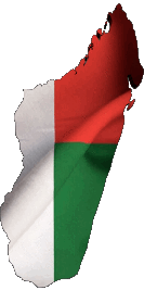 Bandiere Africa Madagascar Carta Geografica 