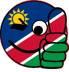 Drapeaux Afrique Namibie Smiley - OK 