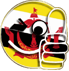 Fahnen Asien Brunei Smiley - OK 