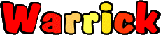 First Names MASCULINE -  UK - USA - IRL - AUS - NZ W Warrick 