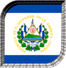 Bandiere America Salvador Quadrato 