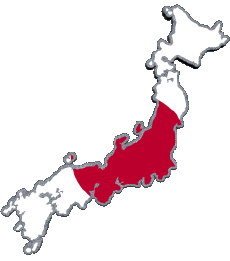 Fahnen Asien Japan Karte 