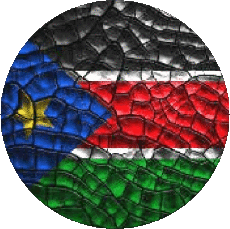 Bandiere Africa Sudan del sud Rond 