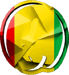 Drapeaux Afrique Guinée Forme 02 