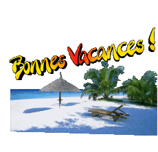 Messages Français Bonnes Vacances Fond Transparent 28 