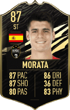 Multimedia Vídeo Juegos F I F A - Jugadores  cartas España Alvaro Morata 