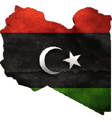 Drapeaux Afrique Libye carte 