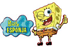 Multi Media Cartoons TV - Movies Sponge Bob Squarepants Spanish Logo 