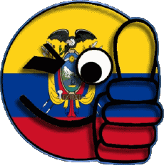 Drapeaux Amériques Colombie Smiley - OK 