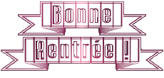 Messages French Bonne Rentrée Transparent Background 02 