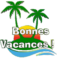 Mensajes Francés Bonnes Vacances Fondo transparente 01 