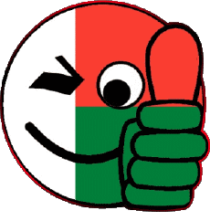Banderas África Madagascar Smiley - OK 