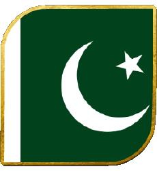 Flags Asia Pakistan Square 