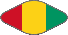 Drapeaux Afrique Guinée Ovale 02 