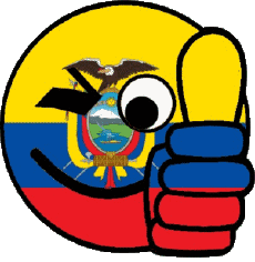 Flags America Ecuador Smiley - OK 