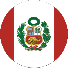 Flags America Peru Round 