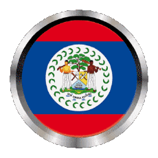 Fahnen Amerika Belize Rund - Ringe 