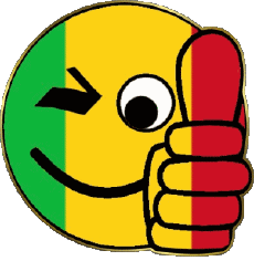 Drapeaux Afrique Mali Smiley - OK 
