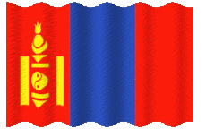 Fahnen Asien Mongolei Welligkeit 