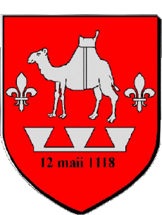 Blasone-Bandiere Francia Dipartimenti - Città 16 LA COURONNE Blasone