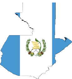 Flags America Guatemala Map 