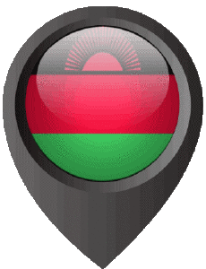 Banderas África Malawi Marcador de ubicación 
