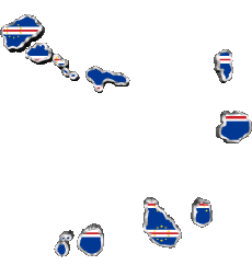 Banderas África Cabo Verde Diverso 