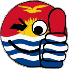 Banderas Oceanía Kiribati Smiley - OK 