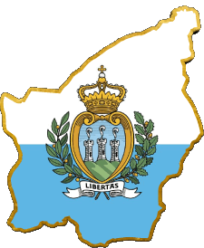 Drapeaux Europe Saint Marin Carte 