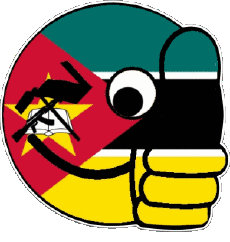 Fahnen Afrika Mozambique Smiley - OK 