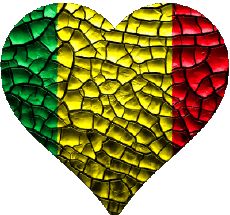 Bandiere Africa Mali Cuore 