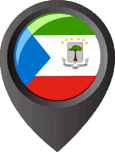 Banderas África Guinea Ecuatorial Marcador de ubicación 
