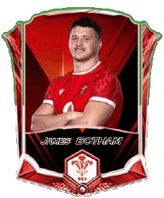 Sports Rugby - Joueurs Pays de Galles Equipe 2025 James BOTHAM 