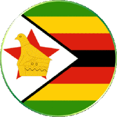 Bandiere Africa Zimbabwe Tondo 