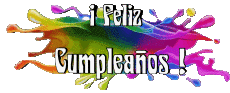 Nachrichten Spanisch Feliz Cumpleaños Abstracto - Geométrico 012 