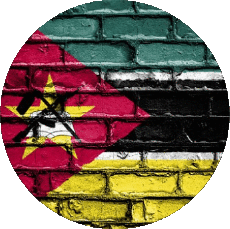 Drapeaux Afrique Mozambique Rond 