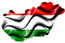 Drapeaux Europe Hongrie Carte 