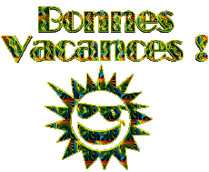Messages French Bonnes Vacances Transparent Background 04 