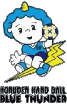 Sport Handballschläger Logo Japan Hokuriku Electric Power Blue Thunder 
