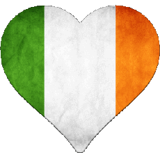 Flags Europe Ireland Heart 