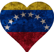 Bandiere America Venezuela Cuore 