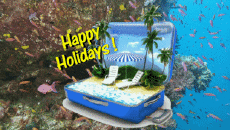 Messages English Happy Holidays Animated Background 005 