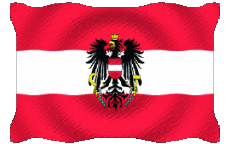 Bandiere Europa Austria Welligkeit 