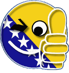 Banderas Europa Bosnia herzegovina Smiley - OK 
