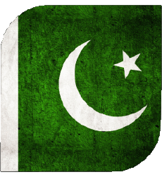 Drapeaux Asie Pakistan Carré 