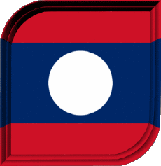 Bandiere Asia Laos Quadrato 