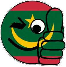 Banderas África Mauritania Smiley - OK 